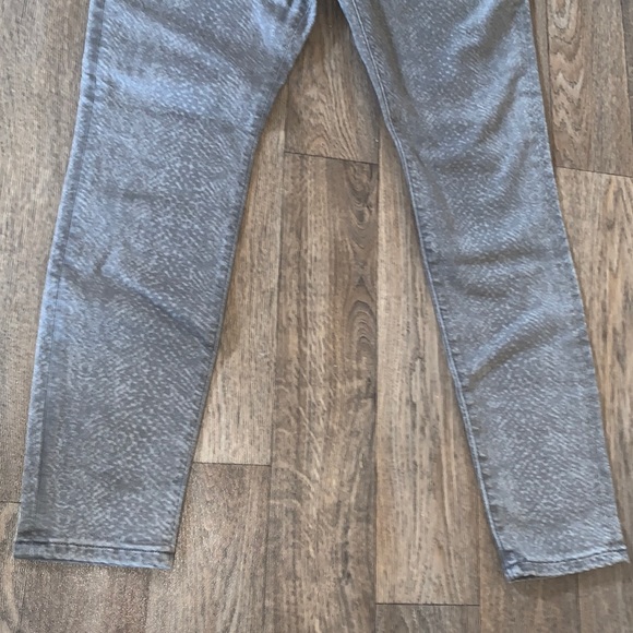 Express 10R Womens Snakeprint Grey Skinny High Rise  Stretch Button Jeans NWT - Picture 6 of 11